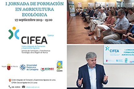 ECONEX PARTICIPA COMO PATROCINADOR EN LA ‘I JORNADA DE FORMACIÓN EN AGRICULTURA ECOLÓGICA’