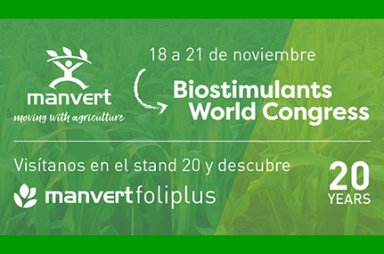 Manvert participará en el mayor evento mundial sobre bioestimulantes: el Biostimulants World Congress 2019