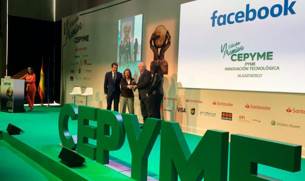 AlgaEnergy recibe el Premio CEPYME Innovación Tecnológica