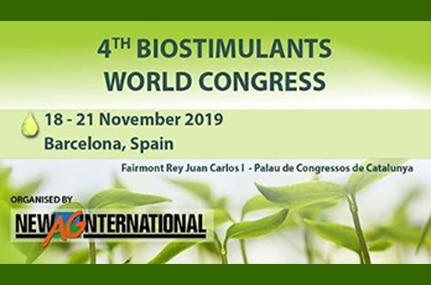 Grupo Agrotecnología, Gold Sponsor del IV Biostimulants World Congress 2019