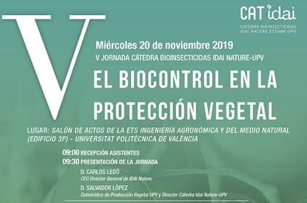 La Cátedra de Idai Nature analiza el uso de agentes de biocontrol en la protección vegetal