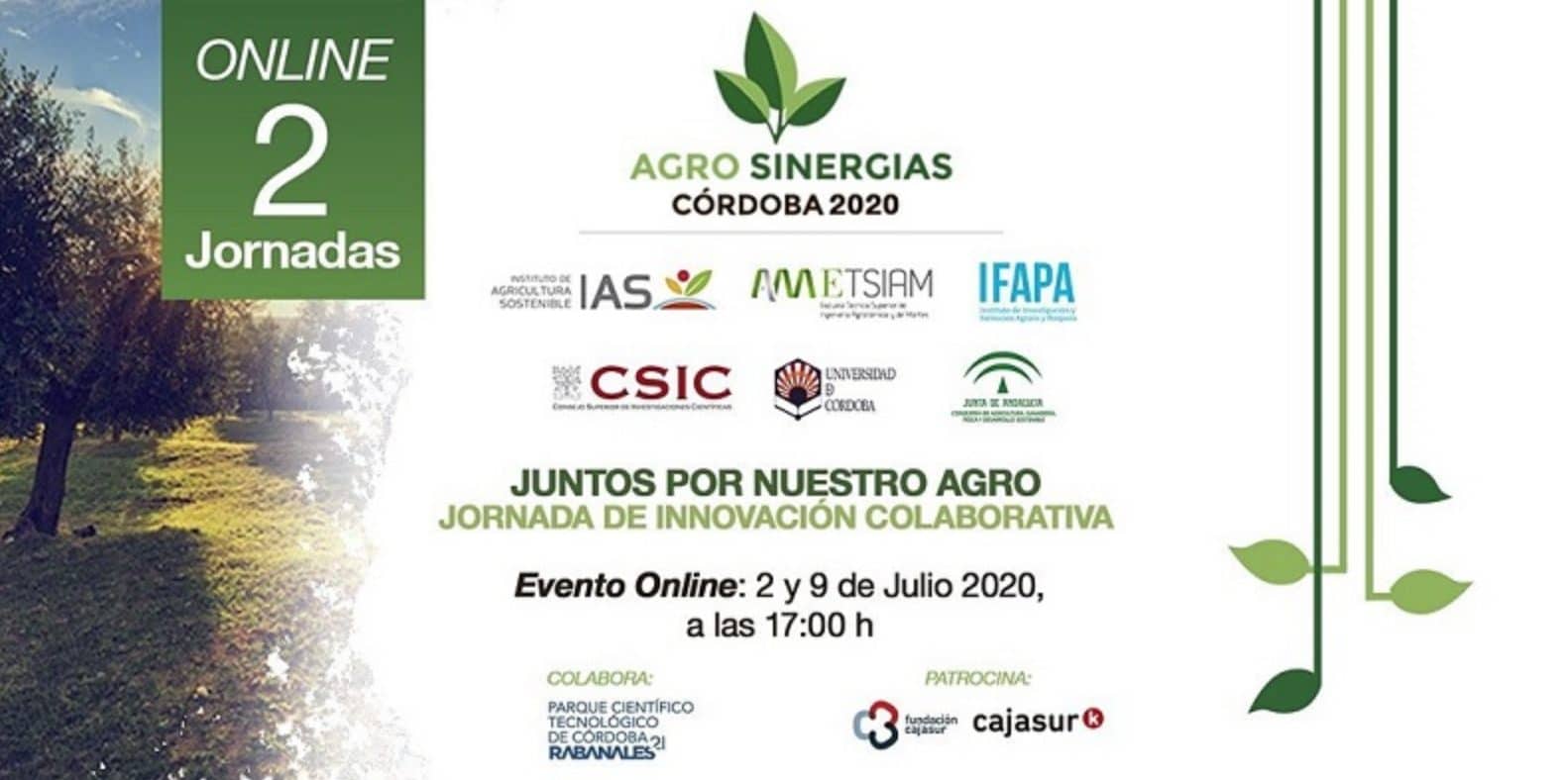 Agrosinergias 2020 surge con la idea de celebrar una jornada de transferencia e innovación colaborativa en agricultura