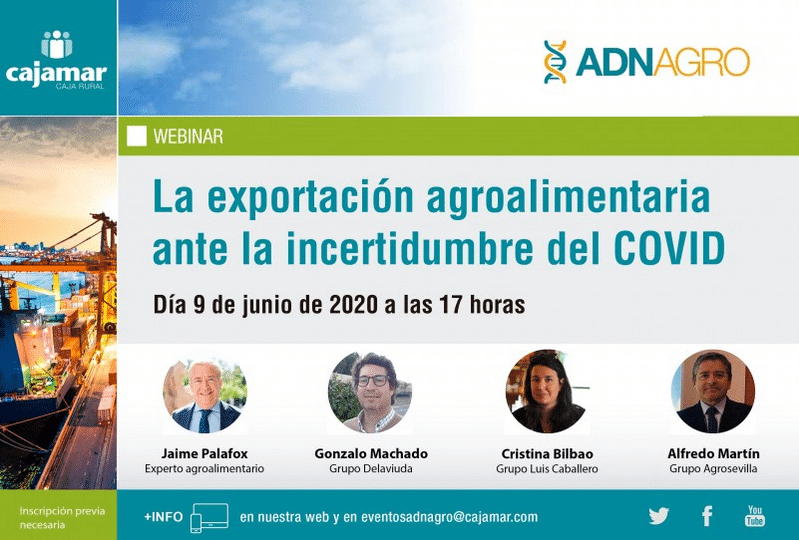 Webinar - La exportación agroalimentaria ante la incertidumbre del COVID