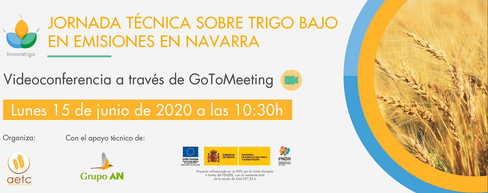Jornada técnica online sobre trigo bajo en emisiones en Navarra