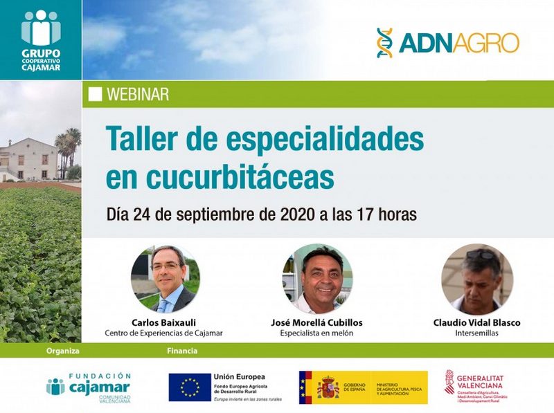 El taller de especialidades en cucurbitáceas, organizado por el Grupo Cooperativo Cajamar