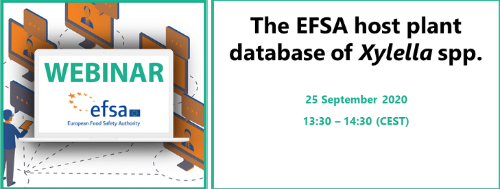 The EFSA host plant database of Xylella spp.