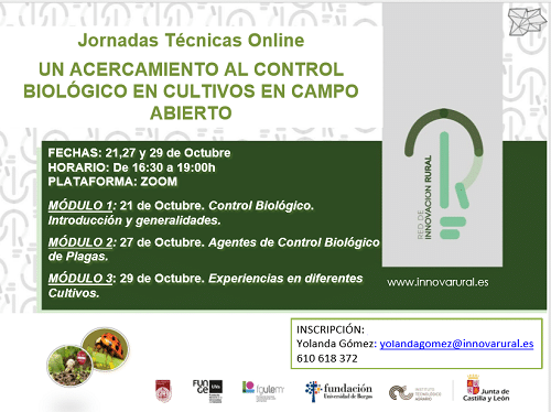 Jornada Técnica Online: CONTROL BIOLÓGICO EN CULTIVOS EN CAMPO ABIERTO