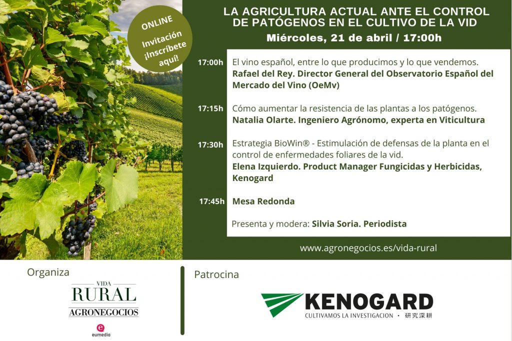 Webinar «La agricultura actual ante el control de patógenos en el cultivo de la vid»