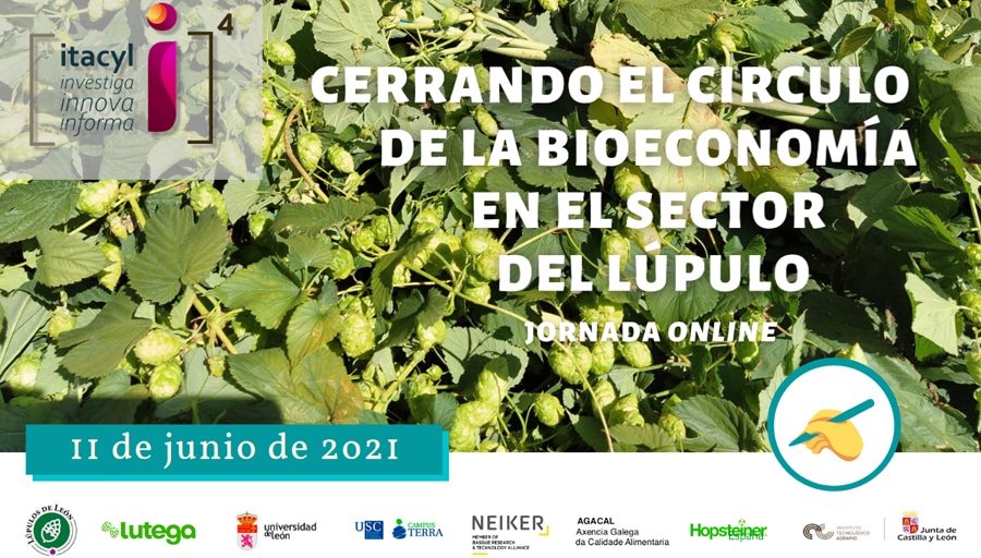 Cerrando el círculo de la bioeconomía en el sector del lúpulo. Jornada Online
