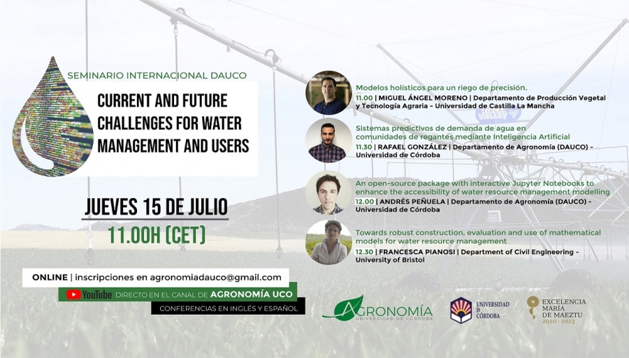 Seminario internacional DAUCO que aborda los retos de la gestión de los recursos hídricos
