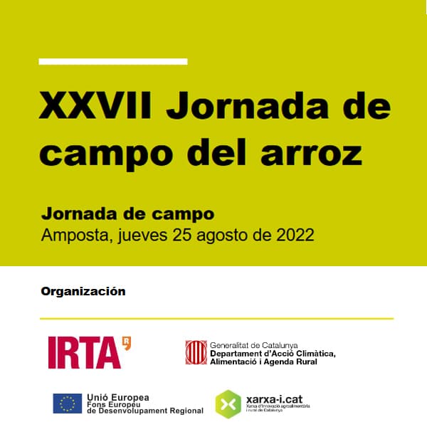 IRTA. Jornada de campo del arroz 2022