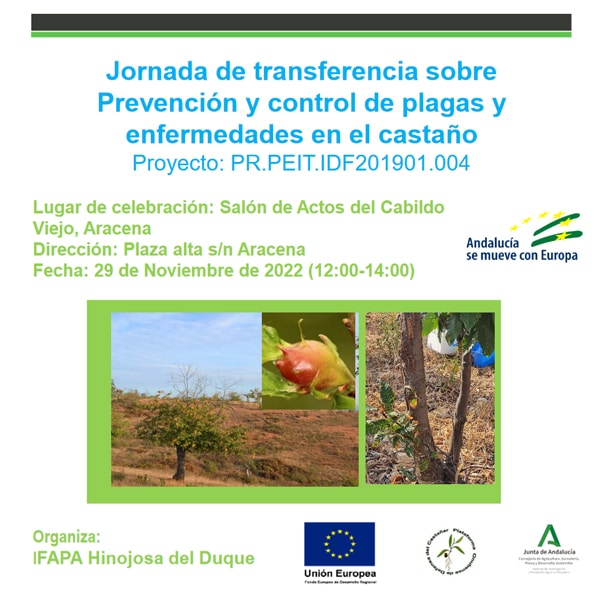 Jornada de transferencia sobre Prevención y control de plagas y enfermedades en el castaño