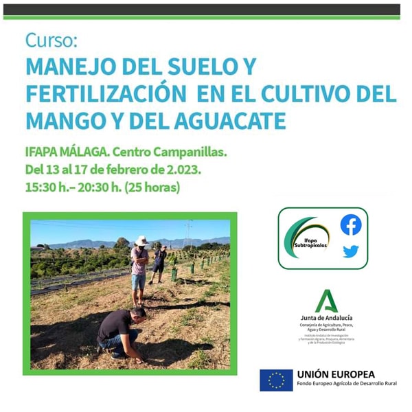 Curso "MANEJO DE SUELOS Y FERTILIZACIÓN EN EL CULTIVO DEL MANGO Y DEL AGUACATE"