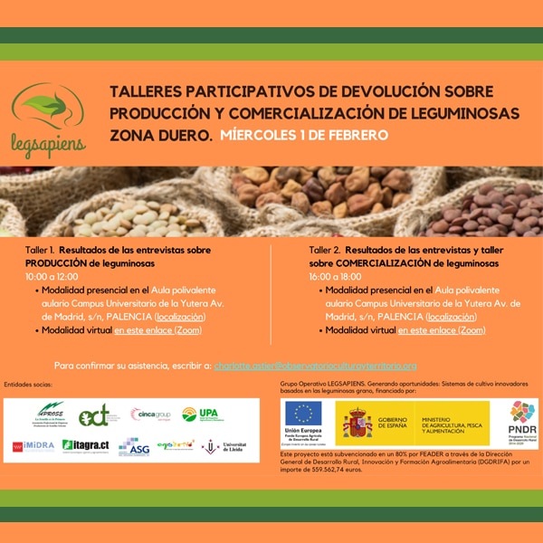 Talleres LegSapiens: Producción y comercialización de leguminosas