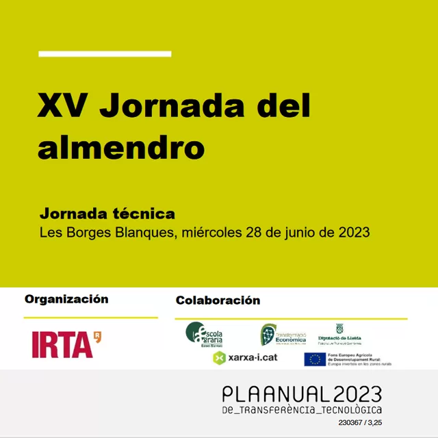 XV Jornada del almendro organizada por el IRTA