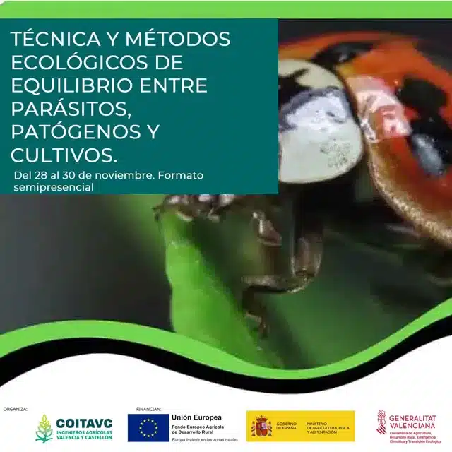 CURSO COITAVC: Técnicas y métodos ecológicos de equilibrio entre parásitos, patógenos y cultivos