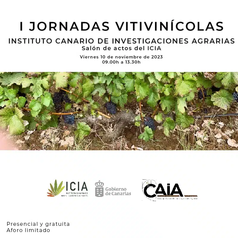 I Jornadas Vitivinícolas organizadas por el ICIA