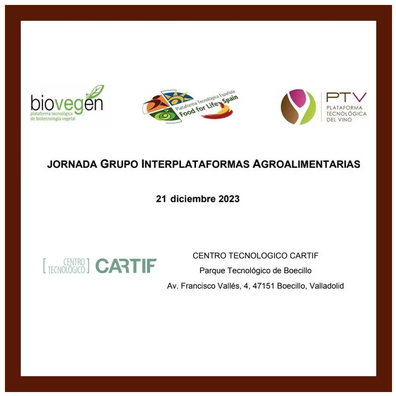 Jornada Grupo Interplataformas Agroalimentarias