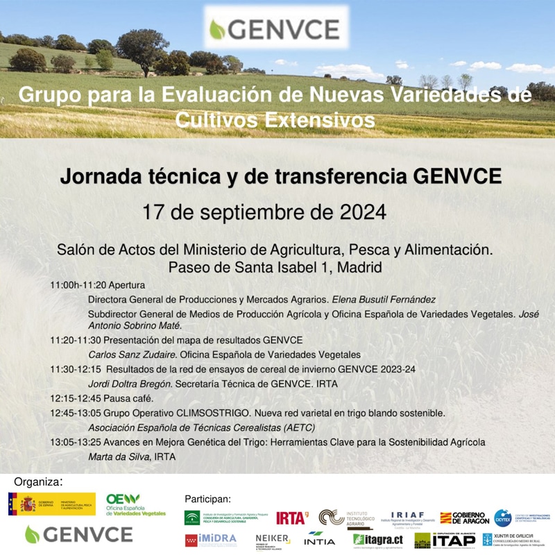 JORNADA TÉCNICA Y DE TRANSFERENCIA GENVCE