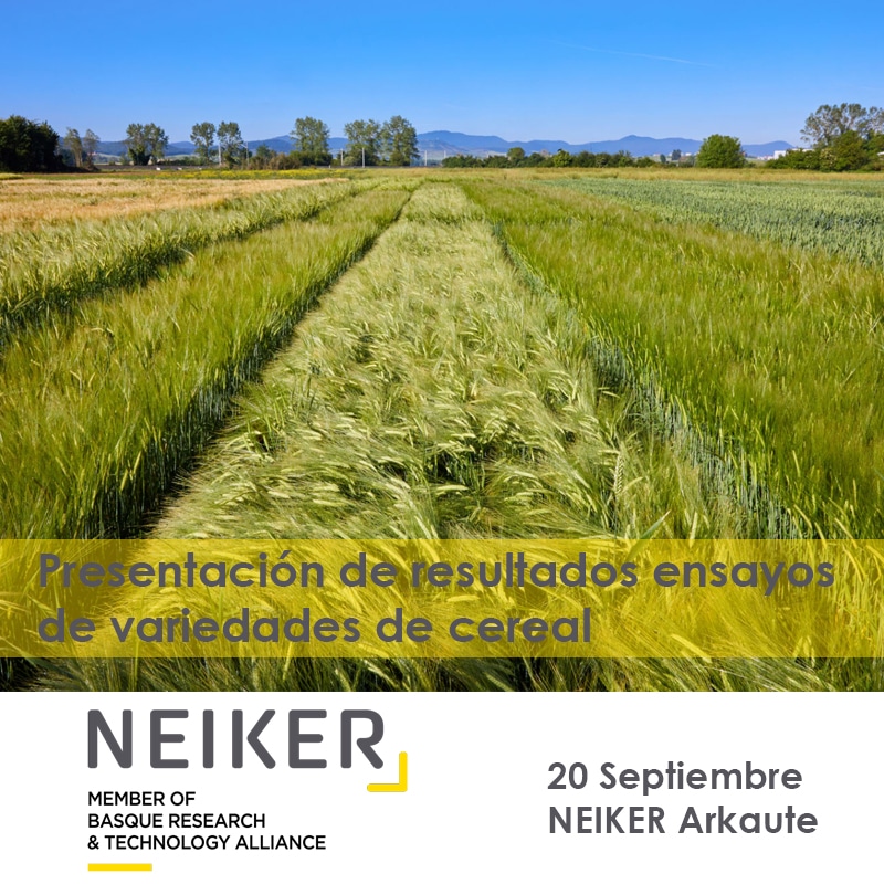 NEIKER: Presentación de resultados ensayos de variedades de cereal