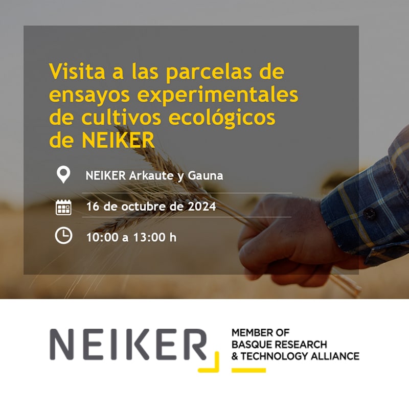 Visita a las parcelas de ensayos experimentales de cultivos ecológicos de NEIKER