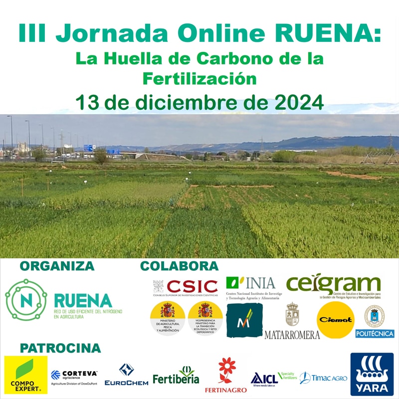 III Jornada Online RUENA: La Huella de Carbono de la Fertilización