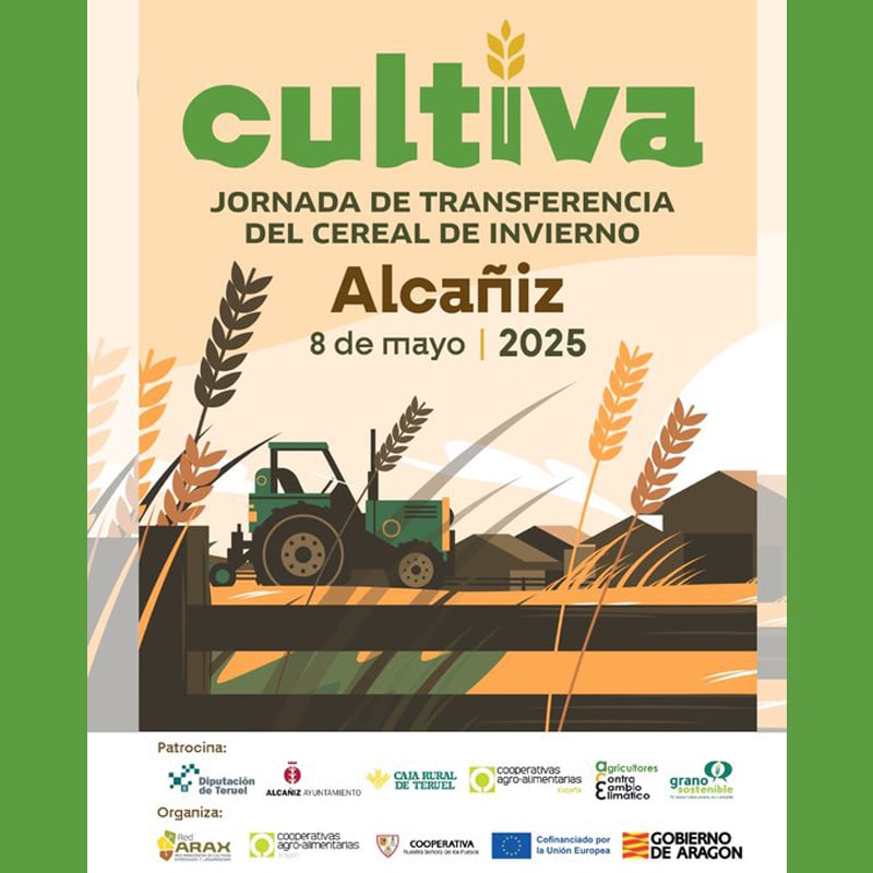 Jornada CULTIVA Alcañiz 2025. JORNADA DE TRANSFERENCIA DEL CEREAL DE INVIERNO